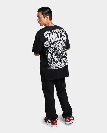 Rats Get Fat Divide And Conquer T-Shirt Black