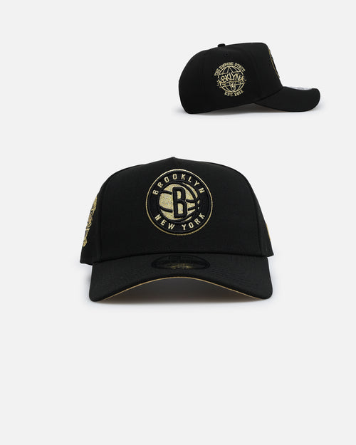 New Era Brooklyn Nets 'NBA Gold Links' 9FORTY A-Frame Snapback Black/Gold