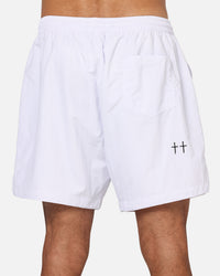 Saint Morta Scription Nylon Shorts White