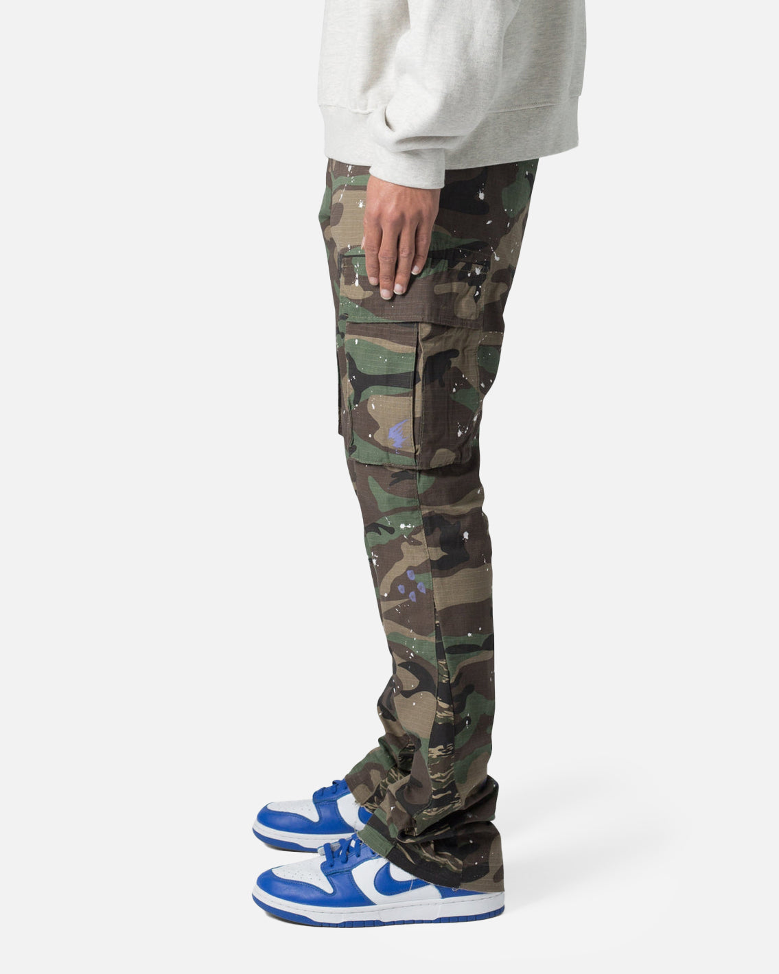 MNML Bootcut Cargo Pants Camo | Culture Kings US