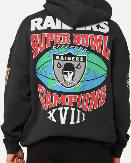 Mitchell & Ness Los Angeles Raiders Super Bowl World Hoodie Faded Black
