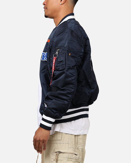 New Era X Alpha Series X NFL Chicago Bears MA-1 Bomber Jacket Navy/Orange