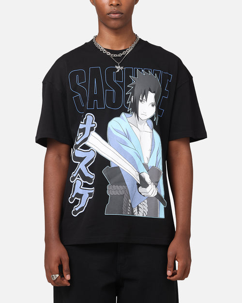 Goat Crew X Naruto Sasuke T-Shirt Black