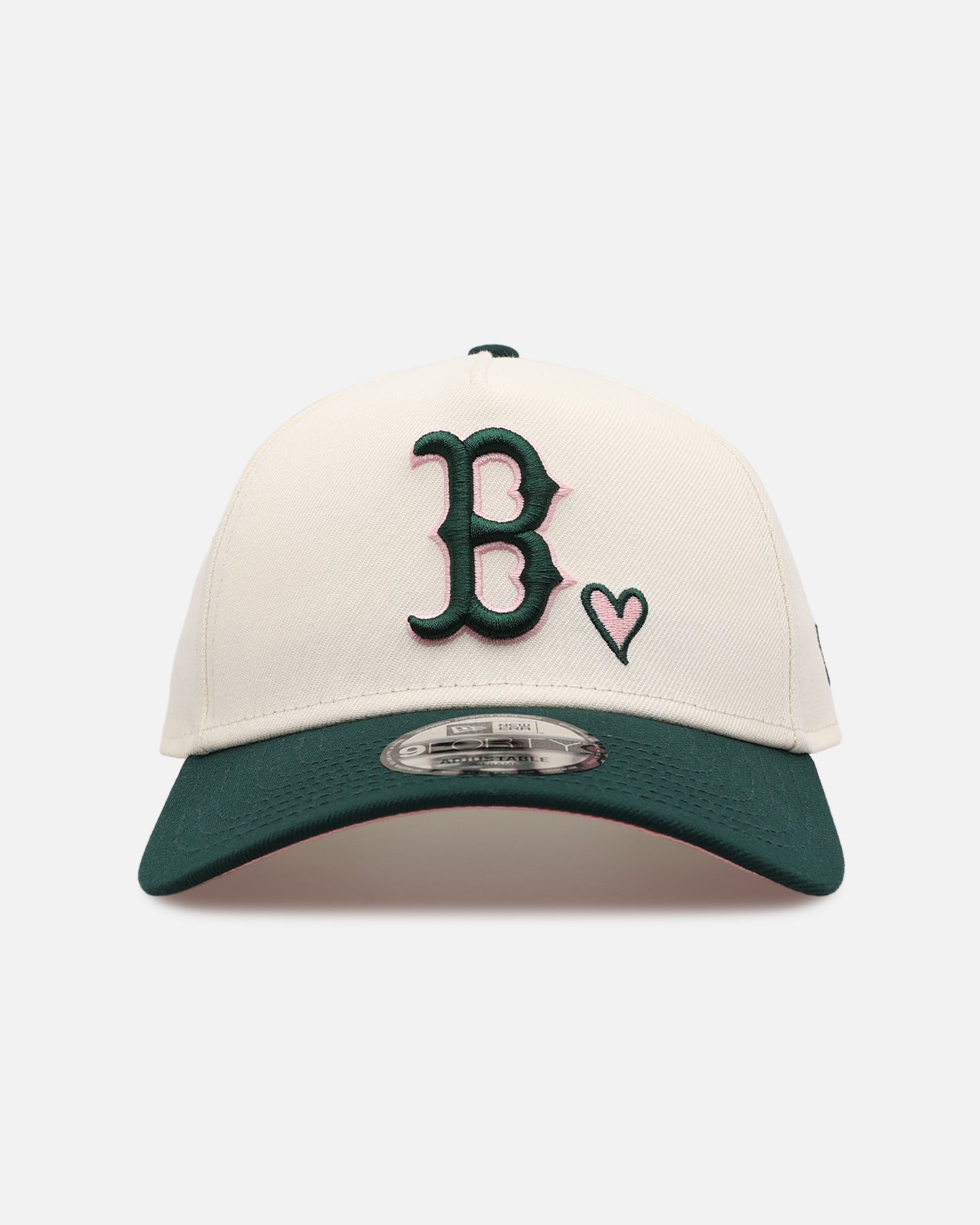 New Era Boston Red Sox 'Pink Satin Hearts Green' 9FORTY A-Frame