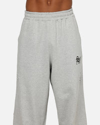 Saint Morta Distressed Baggy Sweatpants Grey Marle