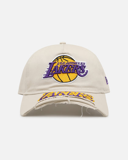 New Era Los Angeles Lakers 'Cut-Off Visor' 9FORTY Snapback Stone