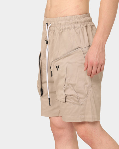 The Anti Order Neo Military Cargo Shorts Bone