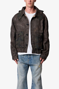 MNML Overdyed Hooded Jacket Camo