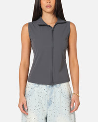 XXIII Women's Asymmetric Zip Top Grey