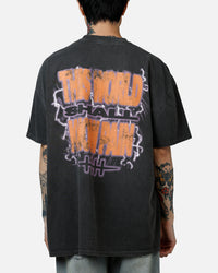 73Studio X Naruto Six Paths Of Pain Heavyweight T-Shirt Black Wash