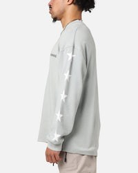 Carre Waffle Workwear Long Sleeve T-Shirt Grey