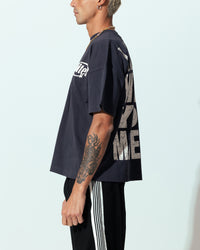 Loiter Repressed Box T-Shirt Charcoal