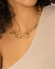 Raising Hell Women's Thick Link Necklace Gold