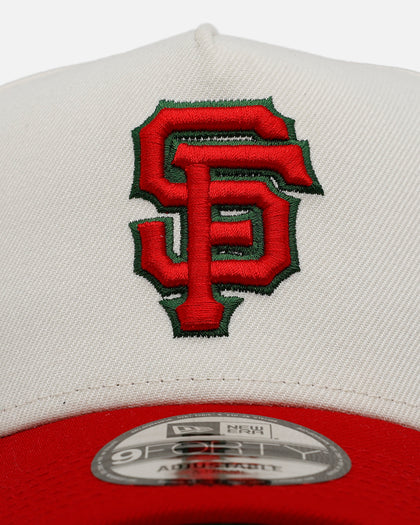 New Era San Francisco Giants 'Strawberry' 9FORTY A-Frame Snapback Chrome/Red
