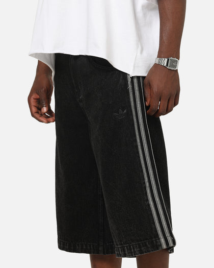 Adidas Firebird Denim Shorts Black Denim