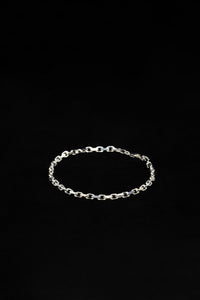 House Of Auric Straight Cut Cable Bracelet Sterling Silver
