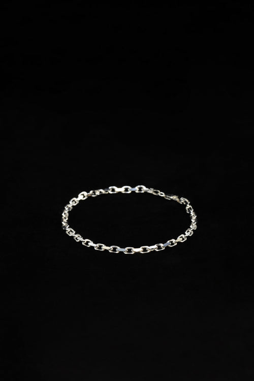 House Of Auric Straight Cut Cable Bracelet Sterling Silver