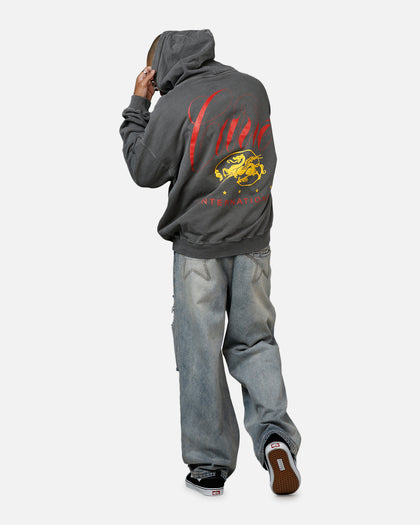 Carre Golden Scale Premium Hoodie Washed Charcoal