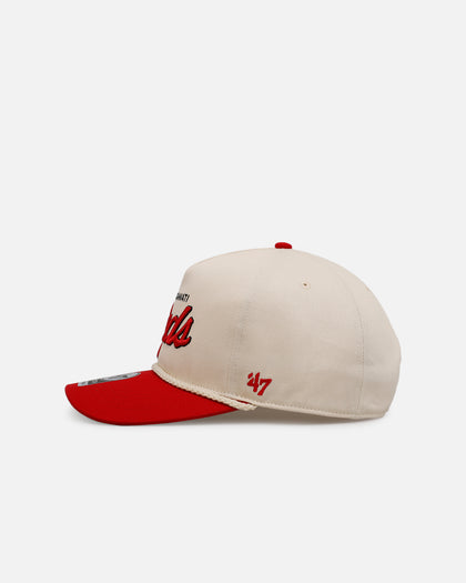 47 Brand Cincinnati Reds 'MLB Opening Day' Script Hitch Snapback Natural