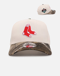 New Era Boston Red Sox 'Realtree Visor' 9FORTY A-Frame Snapback Cream/Camo