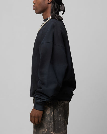 Loiter Premium Essentials Crewneck Washed Black