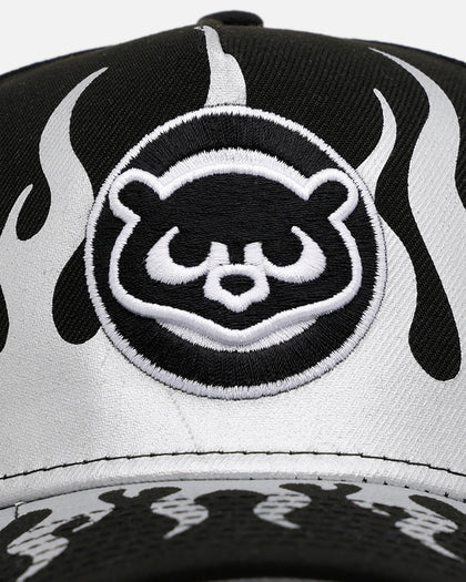 New Era Chicago Cubs 'Metallic Flames' 9FORTY A-Frame Snapback Black/Silver