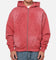 73Studio Marvel Spider-Man Battle Torn Zip Hoodie Washed Red