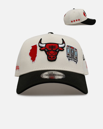 New Era Chicago Bulls 'Chrome City Icons' 9FORTY A-Frame Snapback Chrome/Official Team Color
