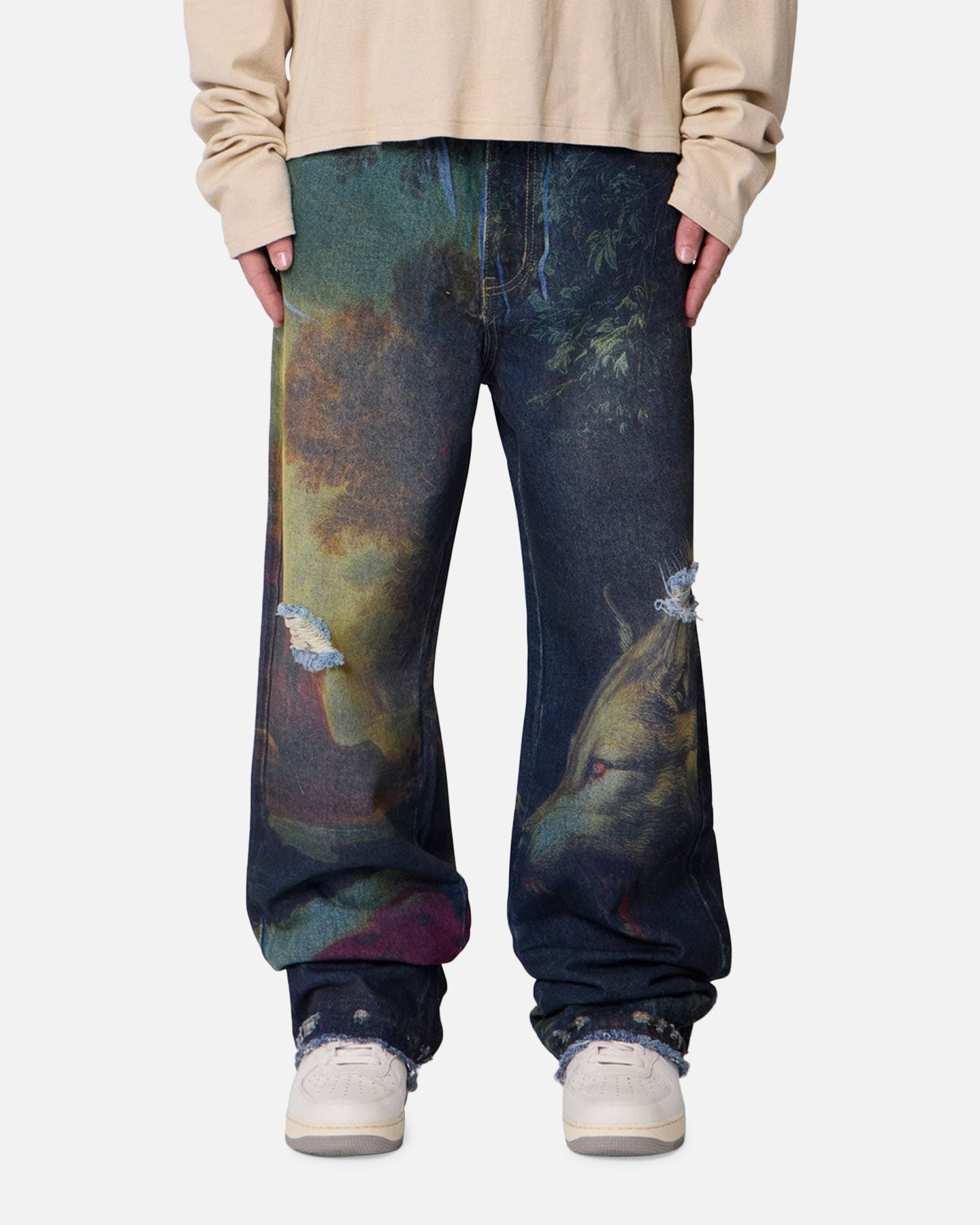 MNML Ultra Baggy Wolf Denim Jeans Multi | Culture Kings US