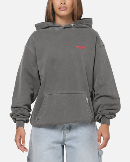 Represent Owners Club Hoodie Washed Black