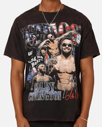 UFC By Goat Crew Colby Covington Belt Vintage T-Shirt Black Wash