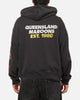 Mitchell & Ness Queensland Maroon 8 Straight Box Hoodie Washed Black