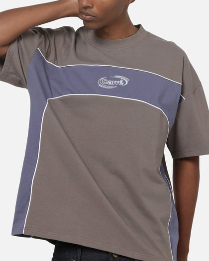 Carre Athletic Panel Crew T-Shirt Washed Charcoal