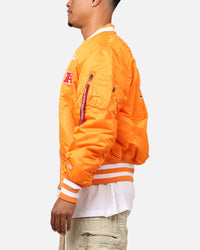 New Era X Alpha Series X NFL Cincinnati Bengals MA-1 Bomber Jacket Orange/Black