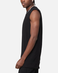 The Anti Order A Logo Merch Oversized Muscle T-Shirt Black/Black