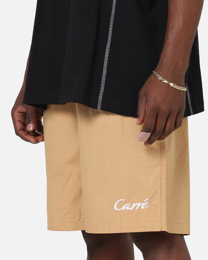 Carre Da Script Beach Shorts Tan