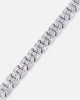 Saint Morta Baguette Interlink Chain Iced White Gold