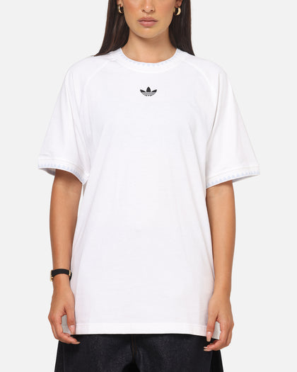 Adidas Chest Stripes Engineered T-Shirt White