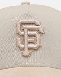 New Era San Francisco Giants 'Cream Suede' 9FORTY A-Frame Strapback Stone/Oatmilk