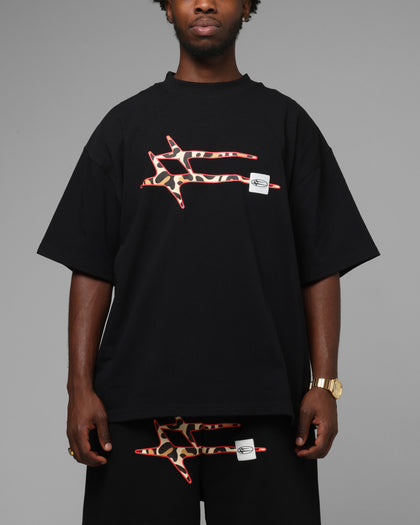 Loiter Hybrid Premium T-Shirt Black/Leopard