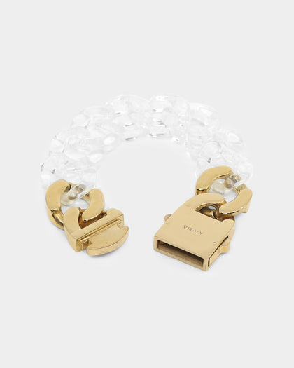 Vitaly Unisex Static Bracelet Clear/Gold