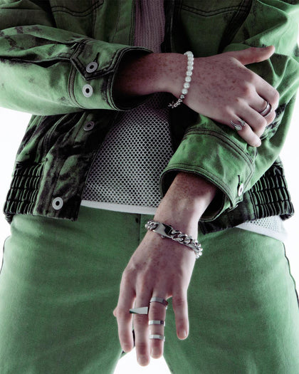 Vitaly Unisex Keshi Bracelet Stainless Steel