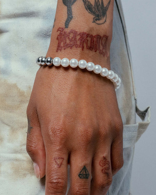 Vitaly Unisex Keshi Bracelet Stainless Steel