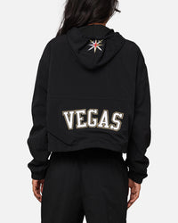 Pro Standard Women's Vegas Golden Knights Woven Half Zip Cropped Jacket Black