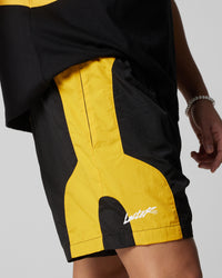 Loiter Subculture Panel Shorts Black/Yellow