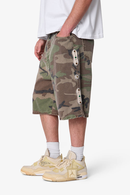 MNML Baggy Mojave Canvas Short Camo