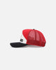 Pro Standard Chicago Bulls Chevron Pinch Front Trucker Snapback Red