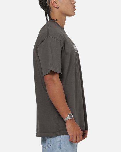 Carre Box Check T-Shirt Charcoal