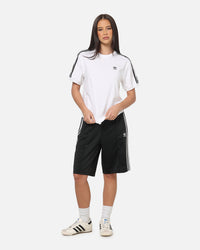 Adidas Women's 3 Stripe T-Shirt White/Black