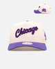 Mitchell & Ness Chicago Bulls 'Chainstitch Wordmark' Pro Pinch Snapback Purple